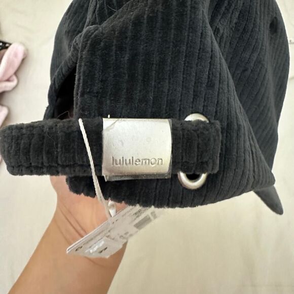 Lululemon Corduroy Ball Cap Black Grey Unisex LU9BPAS Size S/M Brand New - Picture 11 of 15